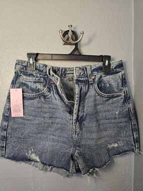 wild fable faded blue distressed jean cutoff shorts